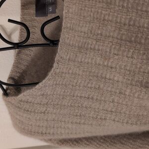Extra Soft 100% Cashmere Taupe Sweater, Medium, By 360 Sweater